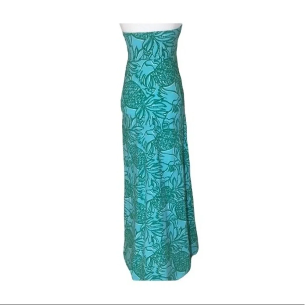 Lilly Pulitzer S Toucan Tango Jules Strapless Maxi Dress Beach Tropical  Vaca - Picture 4 of 7